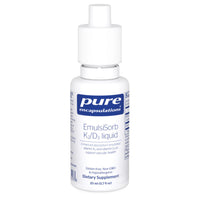 Thumbnail for Pure Encapsulations EmulsiSorb K2/D3 Liquid | Enhanced-Absorption Emulsified Vitamin K2 and Vitamin D3 for Vascular Health Support* | 0.7 Fl Oz