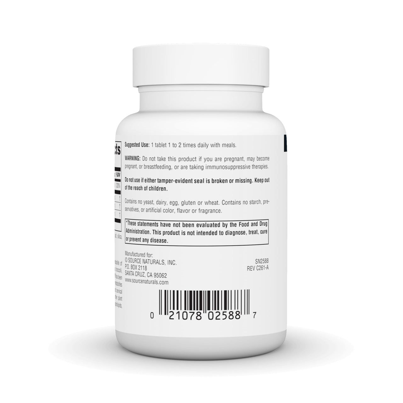 Source Naturals DIM, Diindolylmethane 200mg with BioPerine, Vitamin E & More - 30 Tablets