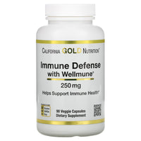 Thumbnail for California Gold Nutrition Immune Defense with Wellmune, Beta-Glucan, 250 mg, 90 Veggie Capsules
