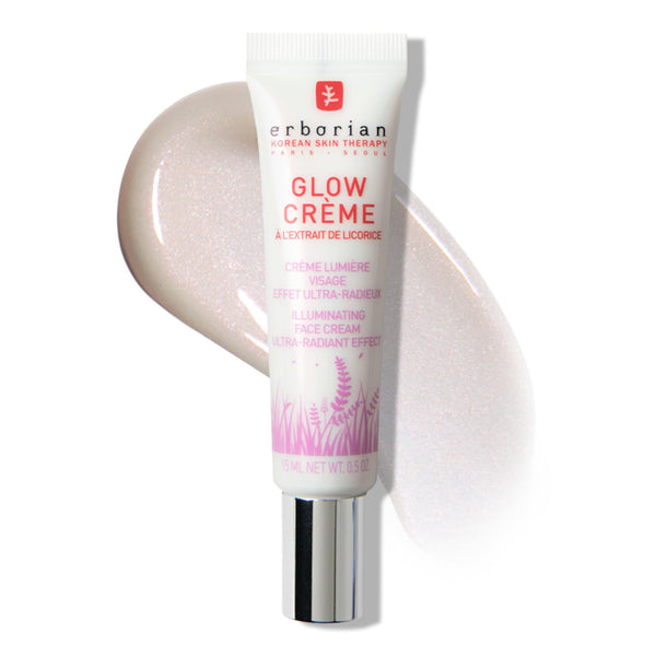 Erborian - Glow Cream - Ultra-Radiant Effect & Illuminating Daily Face Cream - Radiance Boosting Primer for Fresh & Dewy Finish with Glowing Complexion Brightens - 0.5 Oz