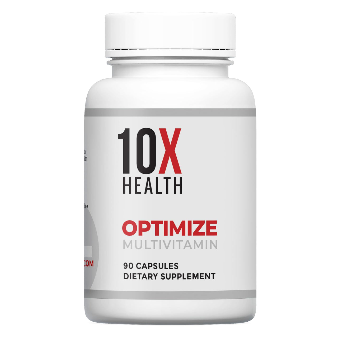 10X Health Optimize Methylated Multivitamin for Men - 90 Capsules, 34 in 1 Formula with 800 mcg of Vitamin B12, 5-MTHF, NAC - Methyl B Complex