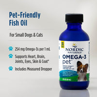 Thumbnail for Nordic Naturals Omega-3 Pet Bundle - 2 oz Omega-3 Fish Oil for Small Dogs & Cats, 8 oz Pet Cod Liver Oil Promotes Heart, Skin, Coat, & Immune Health