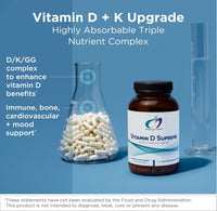 Thumbnail for Designs for Health Vitamin D Supreme - Vitamin D 5000 IU with 2000mcg Vitamin K as MK4 for Bone Health, Heart Health, Mood & Immune Support - Vitamin D3 Enhanced with GG Supplement (60 Capsules)