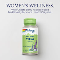 Thumbnail for SOLARAY Vitex Berry 400mg | Womens Healthy Hormone Balance Formula | Menstruation & Menopause Support, 100ct