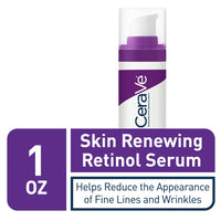 Thumbnail for CeraVe Anti Aging Retinol Serum For Face, Encapsulated Retinol With Hyaluronic Acid, Niacinamide & Ceramides, Smooths Wrinkles & Fine Lines, Gentle Skin Brightening Serum, Fragrance Free, 1 Oz