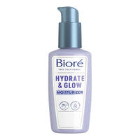 Thumbnail for Biore Hydrate & Glow Facial Moisturizer for Dry Skin, Sensitive Skin, Infused with Coconut Water, Prebiotics and Avocado Oil, Dermatologist Tested, Fragrance Free,3.4 Oz