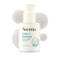 Thumbnail for Aveeno Calm + Restore Triple Oat Hydrating Face Serum for Sensitive Skin, Gentle Lightweight Hydrating Serum for Face Instantly Smooths Skin, Non-Comedogenic, Hypoallergenic, Fragrance-Free