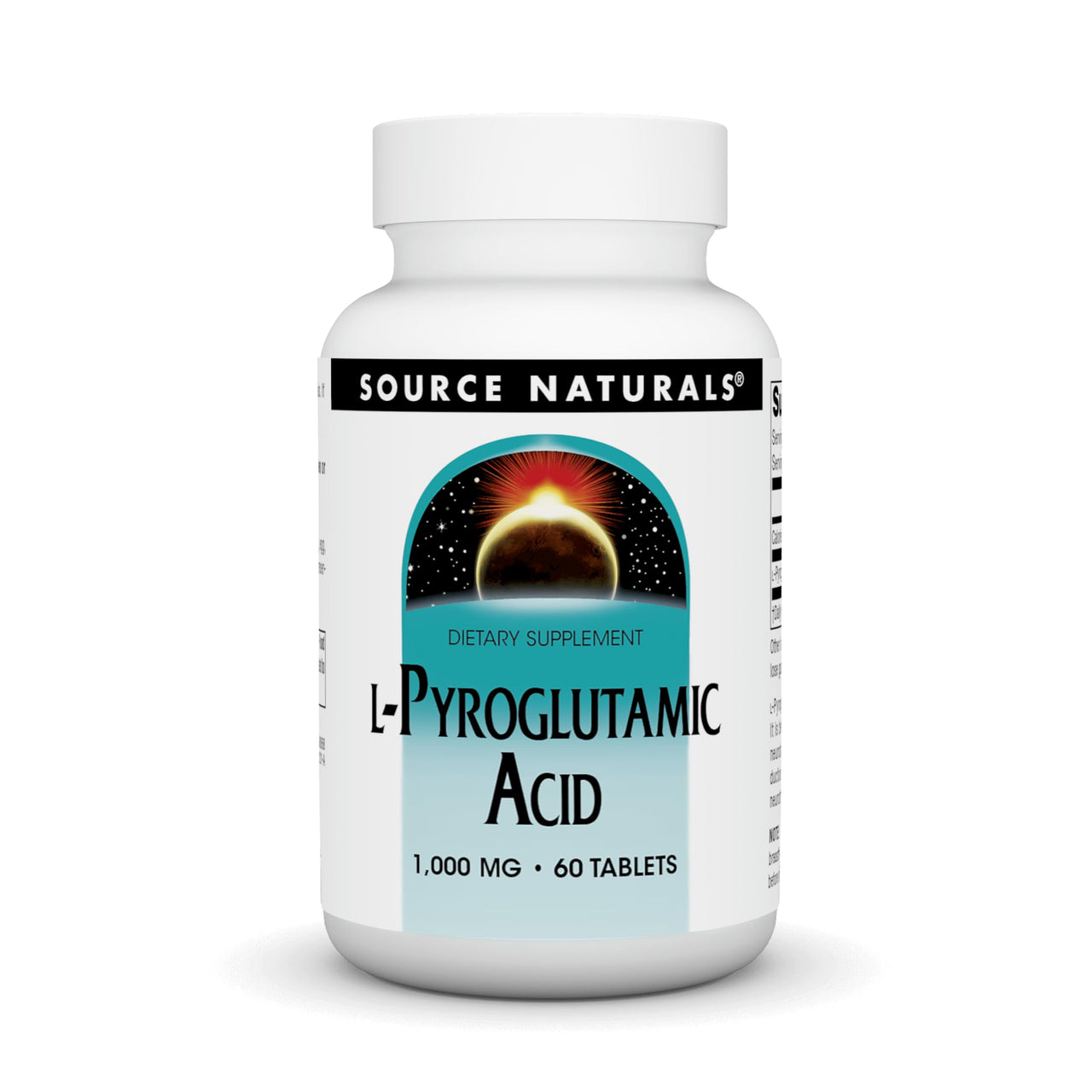Source Naturals L-Pyroglutamic Acid Dietary Supplement - 60 Tablets