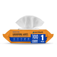 Thumbnail for earthbath, Oatmeal & Aloe Grooming Wipes - Dog Wipes for Paws and Butt, Best Pet Wipes for Dogs & Cats, Helps Relieve Itchy & Dry Skin, Made in USA, Cruelty-Free - Vanilla & Almond 100 Count (1 Pack)