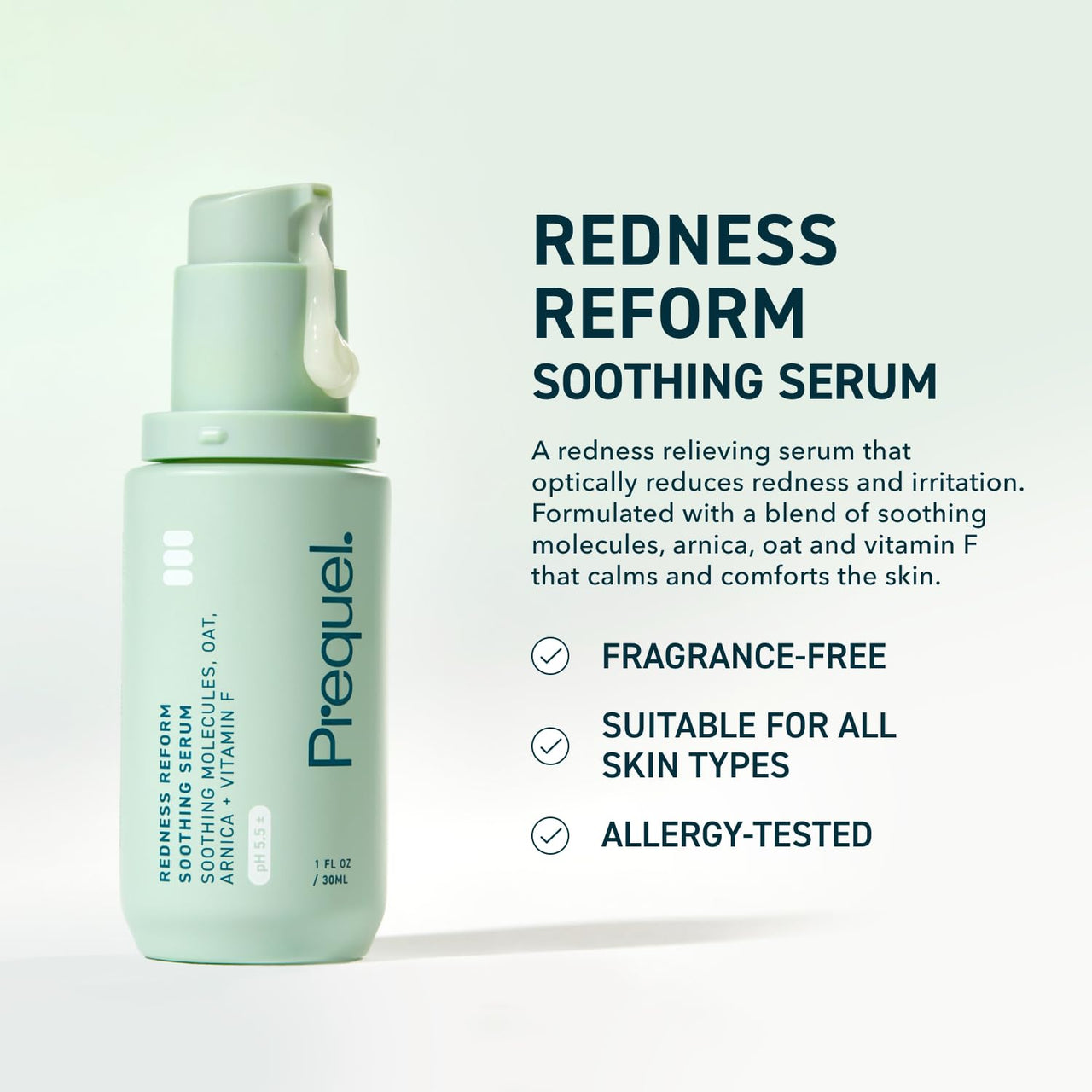 Prequel Skin Redness Reform Bundle – Sulfur Cleanser Face Wash + Calming Redness Relief Serum – Soothing Skincare Set for Sensitive Skin with Azelaic Acid, Colloidal Sulfur & Oat Extract