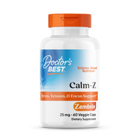 Thumbnail for Doctor's Best Calm with Zembrin, Stress & Mood Support, 25mg Veggie Caps, 60Count