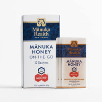 Thumbnail for Manuka Health UMF 6+/MGO 115+ Manuka Honey On-The-Go Packets (0.176oz Packets, 12 Count), Superfood, Authentic Raw Honey from New Zealand