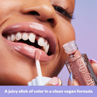 Thumbnail for Kosas Wet Lip Oil Gloss - Hydrating Lip Plumping Treatment with Hyaluronic Acid & Peptides, Non-Sticky Finish (Unhooked)