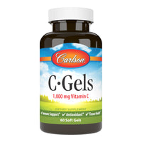Thumbnail for Carlson - C-Gel, 1000 mg Vitamin C, Immune Support & Tissue Health, Antioxidant, 60 Soft gels
