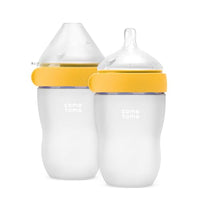 Thumbnail for Image 4 of Yellow / 1 Count (Pack of 2) for the product Comotomo Silicone Baby Bottle