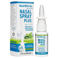 Thumbnail for NutriBiotic Nasal Spray Plus 1 Fl Oz | Nasal Lubricant Plus GSE, Xylitol & Botanical Extracts | Moisturize & Help Flush Irritants from Nasal Passages | Measured Dose Pump | Drug-Free & Non-Medicated
