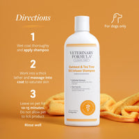 Thumbnail for Veterinary Formula Clinical Care Dog Shampoo with Oatmeal and Tea Tree Oil, 16 oz – Gentle Shampoo for Dogs with Dry Skin, Soothes and Adds Moisture to Skin and Coat