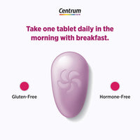 Thumbnail for Centrum Complete Multivitamin Supplement + Hot Flash Support Menopause Support Tablets, with Clinically Studied geniVida, 30 Count