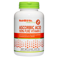 Thumbnail for NutriBiotic Ascorbic Acid Vitamin C Powder, 8 Oz | Pharmaceutical Grade L-Ascorbic Acid, 2000 Mg Per Serving | Essential Immune & Antioxidant Collagen Support Supplement | Vegan, Gluten & GMO Free