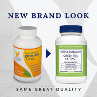 Thumbnail for The Vitamin Shoppe Green Tea Extract 750mg - Fat Metabolism & Antioxidant | EGCG Polyphenols Decaf | 200 Veggie Caps | Triple Strength