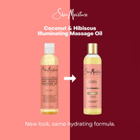 Thumbnail for SheaMoisture Massage Oil, Illuminating Coconut & Hibiscus 2-Pack – Glow Up Essentials, 8 Oz Ea