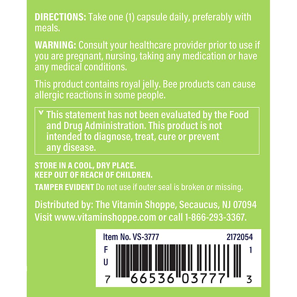 The Vitamin Shoppe Ginseng - Energy Support, Mental Clarity & Adaptogenic Wellness (120 Capsules)