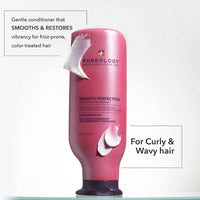 Thumbnail for Pureology Smooth Perfection Conditioner - For Frizzy and Color Treated Hair, Detangles & Controls Frizz, Sulfate-Free & Vegan, 1.7 Fl Oz