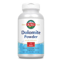 Thumbnail for KAL Dolomite Powder | Natural Calcium & Magnesium Source | Bone & Heart Health Support | Fast-Acting | 16oz, 90 Serv.