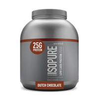 Thumbnail for Isopure Low Carb 100% Pure Whey Isolate Protein Powder, Lactose Free, Gluten Free, With Vitamins, Dutch Chocolate, 25g Protein Per Serving, 4.5 Lbs, 62 Servings (Packaging May Vary)