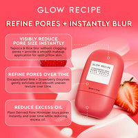 Thumbnail for Glow Recipe Strawberry BHA Serum + Poreless Face Primer for Makeup - Silicone-Free Blurring Matte Primer to Reduce Shine & Prolong Wear - Hybrid Korean Skin Care for Oil Control & Smooth Texture, 30ml