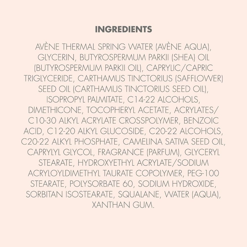 Avène Moisturizing Melt-in Balm, Shea Oil Body Butter, Non-Greasy, Non-Sticky, Quick Absorbing, 8.4 Oz