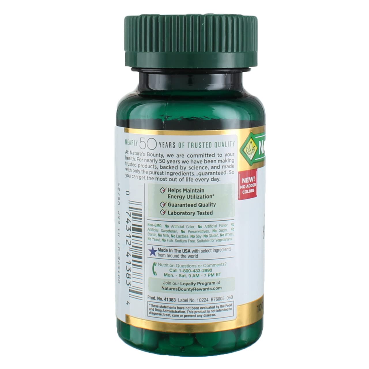 Nature's Bounty Iron 65 mg Tablets 100 Tablets, 100 Each, 3-Pack