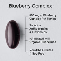 Thumbnail for Sports Research Blueberry Capsules - Made from Organic Blueberries with Organic Extra Virgin Olive Oil - Non-GMO & Gluten Free - 60 Liquid Softgels