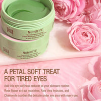 Thumbnail for Pixi Beauty NutrifEYE Soothing Rose Under Eye Gel Patches | Eye Masks for Puffy Eyes with Rose, Aloe Vera, and Chamomile to Hydrate, Calm, and Depuff | 30 pairs / 60 patches