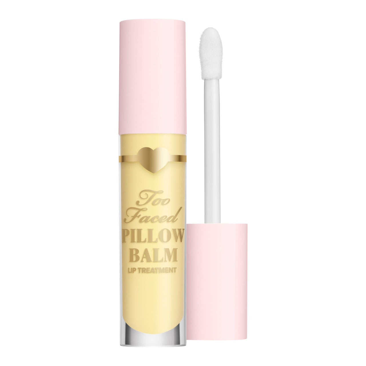 Too Faced Pillow Balm Ultra-Hydrating Lip Treatment | Liquid Lip Balm that Replenishes Lips with Hyaluronic Acid, 0.2 Fl Oz, Banana Kiss