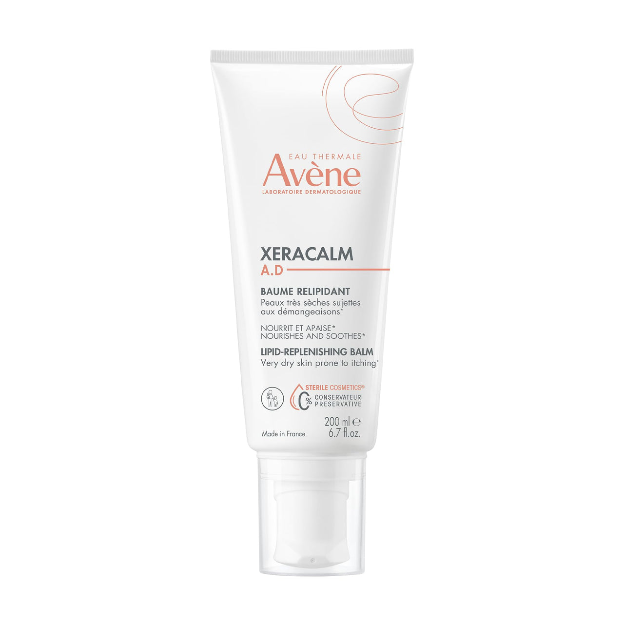 Avène XeraCalm A.D Lipid-Replenishing Balm, Atopic Dermatitis, Eczema-Prone Skin, For dry, itchy Skin, Restore Skin Barrier, Infants, Children & Adults, No Preservatives, Fragrance-Free 6.7 Oz.