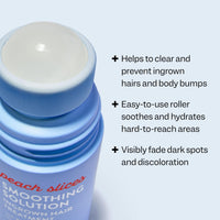 Thumbnail for Peach Slices - Smoothing Solution Ingrown Hair Treatment (1.69 oz) - Smooth, Relieve, Soften Skin - 360 Roller - BHA, AHA, PHA, Niacinamide, Licorice - Vegan & Cruelty Free - Korean Skin Care & Beauty