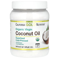 Thumbnail for Organic Coconut Oil, Extra Virgin, Unrefined, Certified USDA Organic, Cold-Pressed, Non-GMO, Hexane and Pesticide free, 54 fl oz (1.6 L)