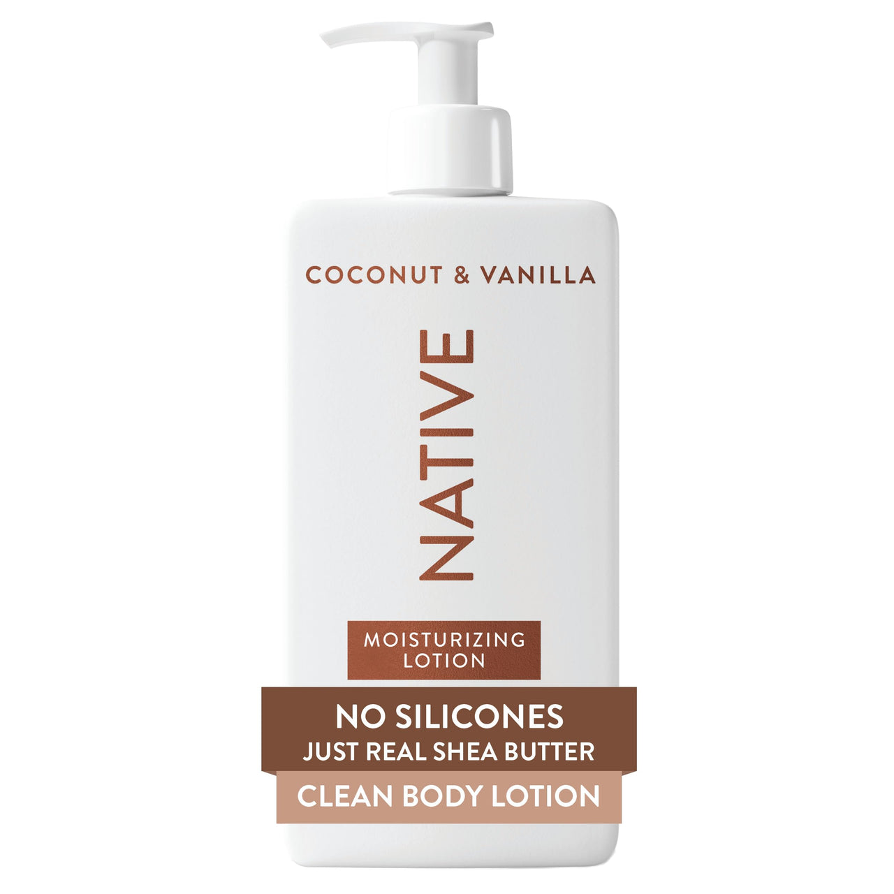 Native Body Lotion Contains Naturally Derived Plant-Based Moisturizers for Women and Men | Restores Dry Skin, Coconut & Vanilla, 16.5 fl oz