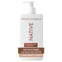 Thumbnail for Native Body Lotion Contains Naturally Derived Plant-Based Moisturizers for Women and Men | Restores Dry Skin, Coconut & Vanilla, 16.5 fl oz
