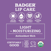 Thumbnail for Badger Classic Organic Lip Balm Set - Green Box, Long Lasting Lip Moisturizer Gift Set, Light Silky Texture, All Natural Lip Balm Variety Pack Lip-Set (Unscented, Tea Tree, Mint & Tangerine), 4 pack
