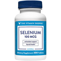 Thumbnail for The Vitamin Shoppe Selenium 100MCG - Antioxidant Protection, Thyroid Health & Immune Support, Essential Mineral (300 Tablets)