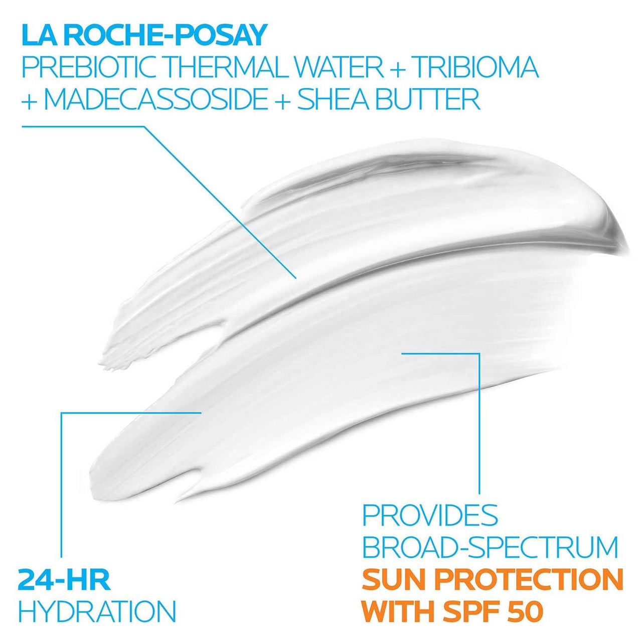 La Roche Posay Cicaplast Balm B5 UV SPF 50, Vitamin B5 + Shea Butter + Tribioma + Madecassoside + Zinc Oxide Sunscreen, Post Treatment Skin Protectant With SPF, Multi-Purpose Cream For Dry Skin