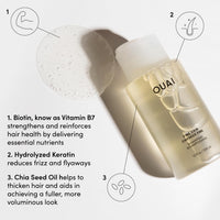 Thumbnail for OUAI Fine Shampoo and Conditioner Set - Sulfate Free Shampoo and Conditioner for Women & Men - Made with Keratin, Marshmallow Root, Shea Butter & Avocado Oil - Free of Parabens & Phthalates (10 Fl Oz)