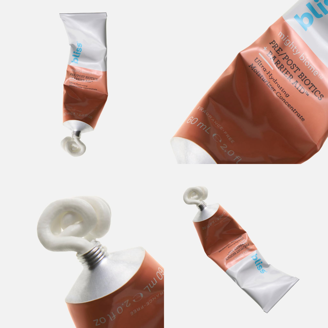 Bliss Mighty Biome Probiotic Nourishing Moisturizer | Ultra-Hydrating with Squalane & Coconut Oil | Strengthens Skin Barrier | 2 oz