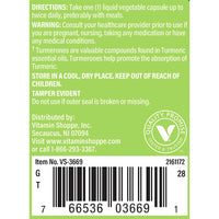 Thumbnail for The Vitamin Shoppe Full Spectrum Turmeric with Turmerones 400MG, Easily Absorbed, Contains Supercritical Extract, Supports Joint Mobility (60 Liquid Capsules)