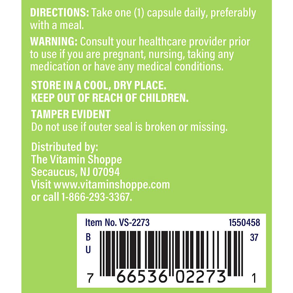 The Vitamin Shoppe Milk Thistle 300 MG - Liver Health Support, Detoxification & Antioxidant Protection (100 Capsules)
