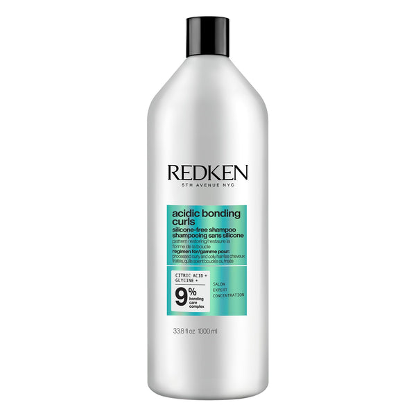 REDKEN Acidic Bonding Curls Sulfate-Free Shampoo | For Curly Hair | Curl Control + Definition | With Citric Acid, Avocado Oil, Shea Butter | Silicone-Free | Hydrating Shampoo | Repairs Damaged Curls