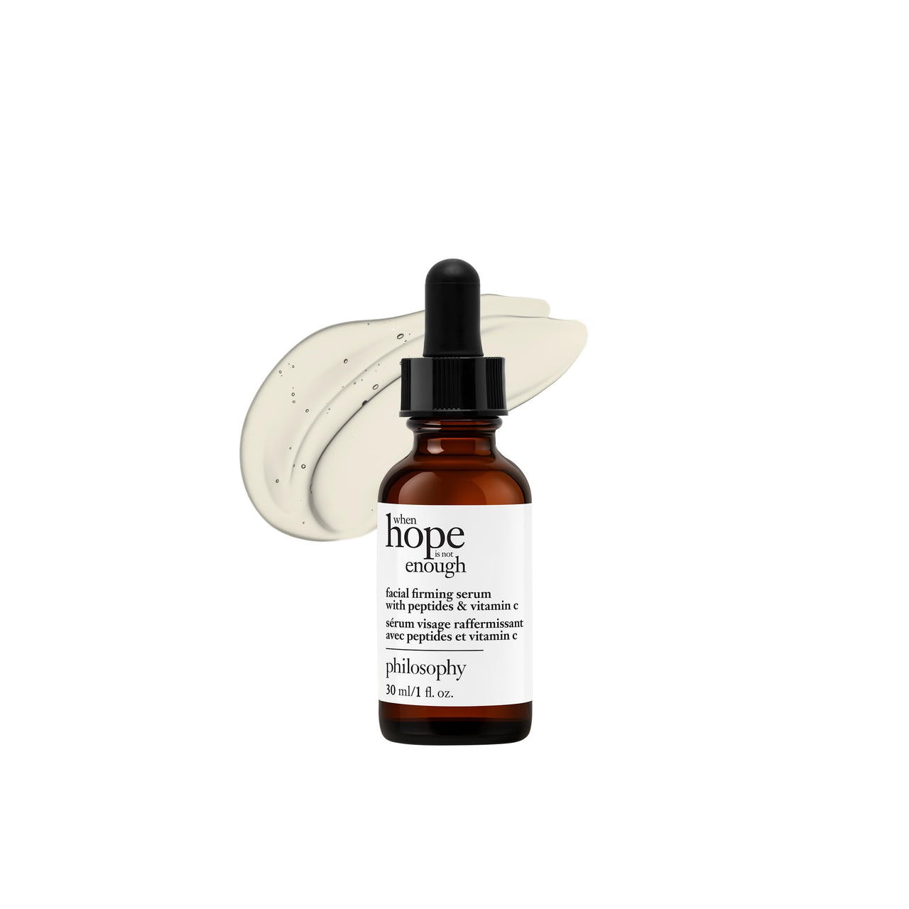 philosophy when hope is not enough facial firming serum - with vitamins C, E & hyaluronic acid - revitalizes dull complexion while reducing the look of fine lines and wrinkles - 1 fl oz