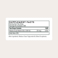 Thumbnail for THORNE - Vitamin D Liquid - Vitamin D Supplement - Supports Healthy Bones and Muscles, Cardiovascular Health & Immune Function* - 1 Fl Oz (30 ml) - 600 Servings
